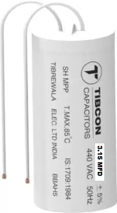 M&M HARIS 3.15 MFD Tibcon Capacitor for Ceiling Fan to Increase Speed ( Pack of 1 ) Power Supply Electronic Hobby Kit