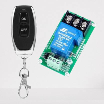 Enormity AC 220V-30A 1CH RF Wireless Black Remote Control Receiver Transmitter 1CH 433mHz Micro Controller Board Electronic Hobby Kit