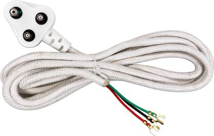 Electronic Spices 180V to 240V AC 6A 3 pin White color Power supply AC extension Electronic Components Electronic Hobby Kit