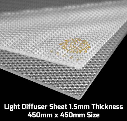 EXUBE Light Diffuser Sheet 1.5mm Thickness 450mm x 450mm Size Stable Color Temperature Electronic Components Electronic Hobby Kit