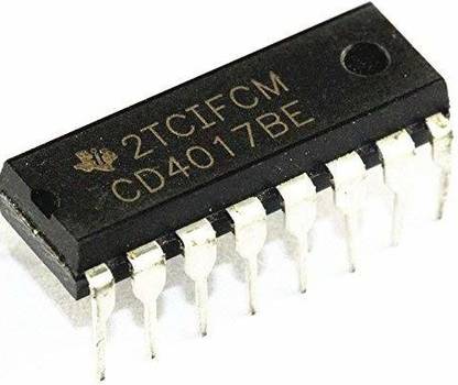 Ihc 4017 CMOS DECADE COUNTER DIVIDER IC (PACK OF 5) Electronic Components Electronic Hobby Kit