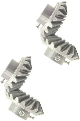INVENTO 2 Pair 3D Helical Bevel Gear 20 Teeth, 53mm dia,15mm Width,6mm hole,2.5 Module Automotive Electronic Hobby Kit