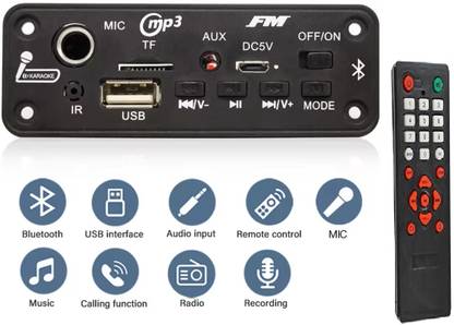3REE SG Amplifier MP3 Decoder Board Microphone Car Mp3 Player USB Record FM Radio AUX Electronic Components Electronic Hobby Kit