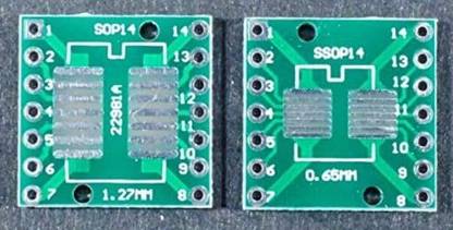 iBAT SOLUTIONS 14pin SMD To DIP PCB SOIC SOP MSOP SSOP TSSOP (Pack of 3) Electronic Components Electronic Hobby Kit