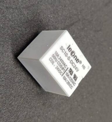 INVENTO 1pcs 24V DC Relay 5 Pin 24V 10A Current Sugar Cube PCB Mount Relay SPDT Relay Automotive Electronic Hobby Kit
