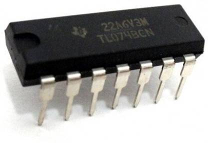 INVENTO 2pcs TL074 IC - Low JFET Quad Op-AMP IC Automotive Electronic Hobby Kit