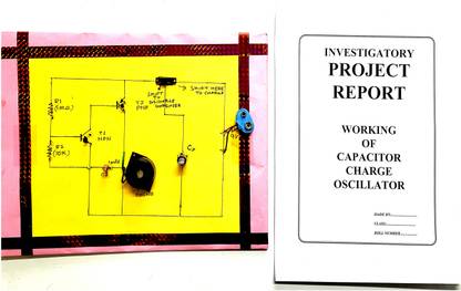 ONTEX ELECTRONICS Capacitor Charge Oscillator Physics Investigatory Project with Report Educational Electronic Hobby Kit