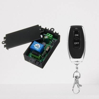 Enormity AC 220V-10A 1CH RF Wireless Black Remote Control Receiver Transmitter 1CH 433mHz Micro Controller Board Electronic Hobby Kit