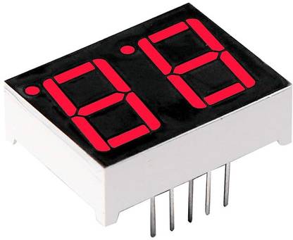 Quadmarq Electronics QDE290 0.56 inch 2-digit Red Display 7-Segment LED Display Common Cathodes Electronic Components Electronic Hobby Kit