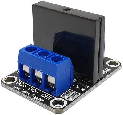 circuitcomponents A03B 1 Channel 5v Low Level Solid State Relay Module with Fuse SSR 250V 2A Fuse Electronic Components Electronic Hobby Kit