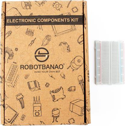 Robotbanao 400 Tie Points Solderless Adhesive PCB Breadboard Arduino Testing Prototype 1pc Temperature Sensor and Controller Electronic Hobby Kit