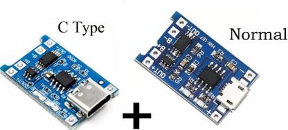 SG Flash 1A Li-ion lithium Battery Charging Module With Current Protection - Type C Micro Controller Board Electronic Hobby Kit