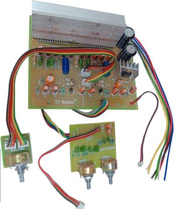 RS SATRON 4440 IC 1600 Watt Car Amplifire Board with Bass Trable and Volume Kit Electronic Components Electronic Hobby Kit