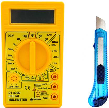 Crafts Haveli Networking Tool Kit Combo Multimeter & Knife Cutter Power Supply Electronic Hobby Kit