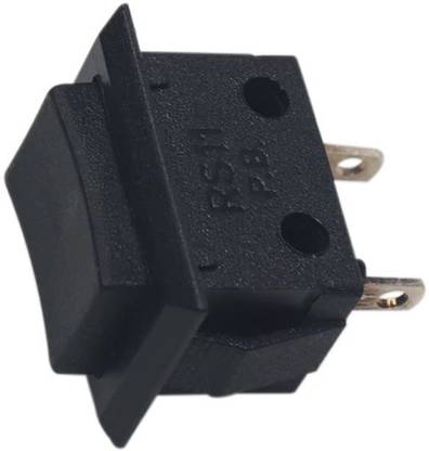 Electronic Spices 100 x Black Rectangle Push Button Switch Momentary NO OFF-ON 2 Pins Electronic Components Electronic Hobby Kit