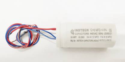 vinad Washing Machine 12+6 mfd Capacitor for wash and Spin Motor. Electronic Components Electronic Hobby Kit