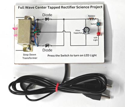 ERHIndia Full Wave Center Tapped Rectifier Science Power Supply Electronic Hobby Kit