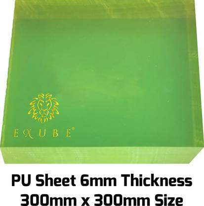 EXUBE PU Sheet 6mm Thickness 300mm x 300mm Size Electronic Components Electronic Hobby Kit