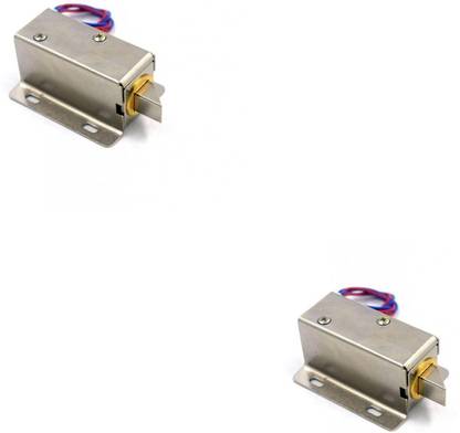 Flyrobo (2 Pcs) Pro3D 12V Electronic Door Lock assembly Solenoid low power consumption Electronic Components Electronic Hobby Kit