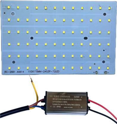 Electronics Crafts 50 watt flood light led driver with led panal combo Electronic Components Electronic Hobby Kit