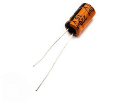 ELECSYNERGY 220uF 16V Electrolytic Capacitor - 25 Pieces Pack Electronic Components Electronic Hobby Kit