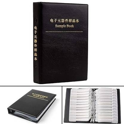 ELeCTRO buddy 0 ohm-10M ohm 170 Value 8500pcs All Series SMD Resistor Book Kit(RC0805-1%) Electronic Components Electronic Hobby Kit