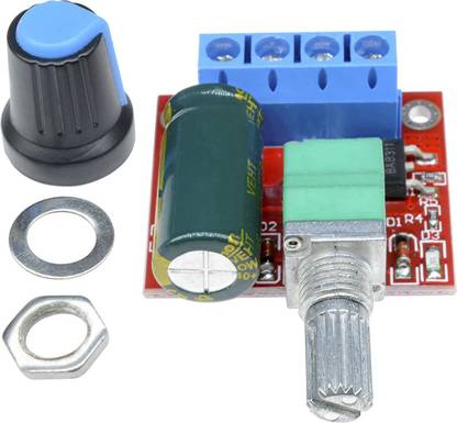 electrolight Mini 5A 90W PWM 12V-24V DC Motor Speed Controller Module DC 4.5V-35V Motor Control Electronic Hobby Kit