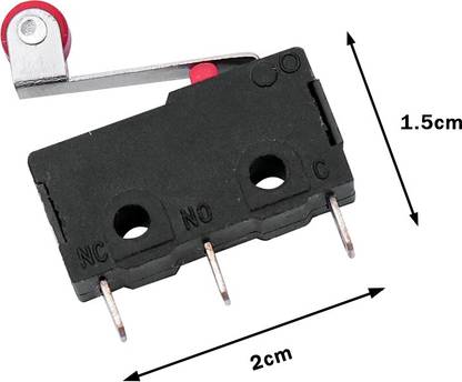 Electronic Spices 10pcs 3Pin Momentary Roller Lever Arm Micro Limit Switch AC 250V 5A SPDT Electronic Components Electronic Hobby Kit