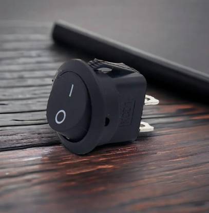 Electronics Crafts Pack Of 5 Round Shape SPST Switch 6 Amp Electronic Components Electronic Hobby Kit