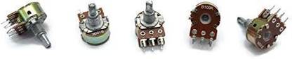 DIYtronics 47k Dual Audio Potentiometer Variable Resistor Dual Tone Volume Bass Controller Electronic Components Electronic Hobby Kit