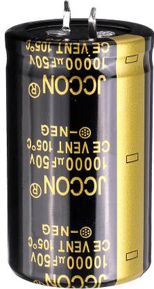 iBAT SOLUTIONS 10000 uf 50 V Capacitor - 10000uf 50V DC Electrolytic Capacitor Electronic Components Electronic Hobby Kit