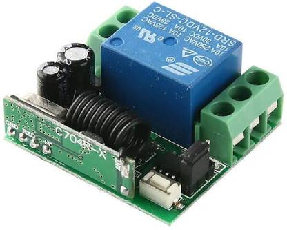 रोबोवे DC 12V 1CH 433Mhz Wireless Remote Control Momentary Control Transmitter इलेक्ट्रॉनिक कॉम्पोनेन्ट इलेक्ट्रॉनिक हॉबी किट