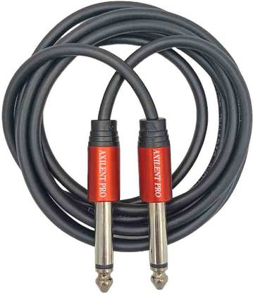 AXILENT PRO 6.35Mm To 6.35Mm Jack Mono To Mono Audio Cab For Mixer,Guitar, Amp, Speaker 1.5m Electronic Components Electronic Hobby Kit