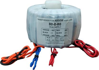 SE STRANGER Toroidal Transformer for 4000 Watt Power Amplifier (80-0-80 / 80-0-80) Electronic Components Electronic Hobby Kit