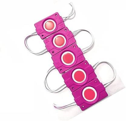 KMstore KM Light 24 Volt DC Coin LED Module Light Lamp Bulb Pink (Pack Of 5) Display Lights Electronic Hobby Kit