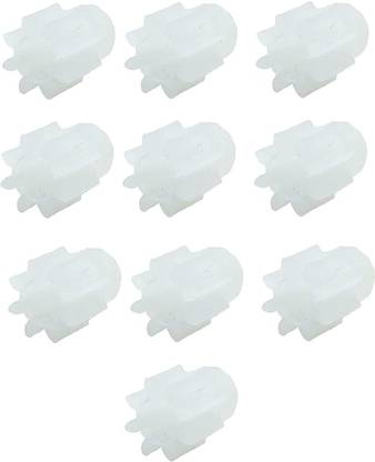 INVENTO 10pcs DC Motor Spur Gear 8 Teeth 8T Plastic Pinion Gear 2mm Shaft Automotive Electronic Hobby Kit