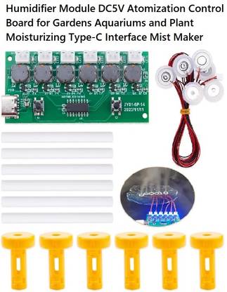 EASTRA QUALITY Humidifier Module DC5V TYPE-C Interface Mist Maker Driver Circuit Board Electronic Components Electronic Hobby Kit