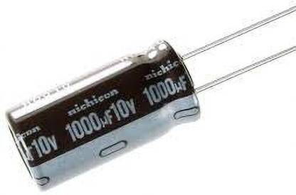 MIFRA ELECTRONICS 1000 ?f- 10 V Electrolytic Capacitor (5 pcs) Electronic Components Electronic Hobby Kit