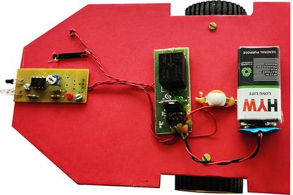 Rawat Science Project IR Breaking Project (Infrared Sensor Based Auto Braking Car) Educational Electronic Hobby Kit