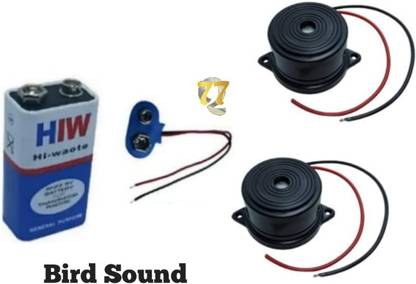 दीप ट्रेडिंग 6-9v Bird sound Buzzer, 9v Battery, Switch, Battery snapper (Multicolour) इलेक्ट्रॉनिक कॉम्पोनेन्ट इलेक्ट्रॉनिक हॉबी किट