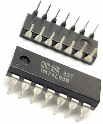 INVENTO 1Pcs 7493 IC SN74LS93N DM74L93N 4-Bit UP Binary Counter, LS Family, 42 MHz Automotive Electronic Hobby Kit