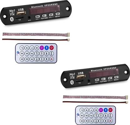 R&D Bluetooth Panel FM USB AUX Card MP3 Wireless Radio Player Module Board Pack of 2 FM Transmitter Electronic Hobby Kit
