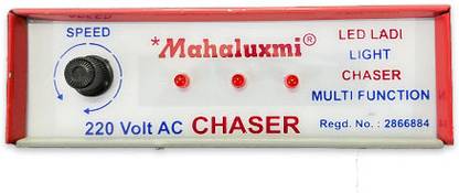 MAHALUXMI 3Line LED Lari Light Chaser Multi function 220 Volt AC (Each Point 10 LED Lari) Light Electronic Hobby Kit