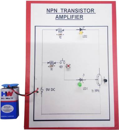 MELODY's NPN Transistor Amplifier Physics Science Working Model Educational Electronic Hobby Kit