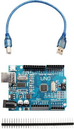 Robotbanao UNO R3 SMD Board compatible with Arduino | Development Board with USB cable Educational Electronic Hobby Kit