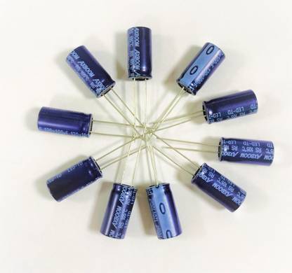 Spikingnet 10Pcs 100uF 120V 105°C Radial Electrolytic Capacitor 10x20MM Electronic Components Electronic Hobby Kit