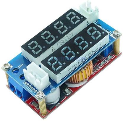 amiciSmart 2 in 1 DC-DC 5A Buck Convertor Adjustable Power CC/CV Step-Down Power Supply Power Supply Electronic Hobby Kit