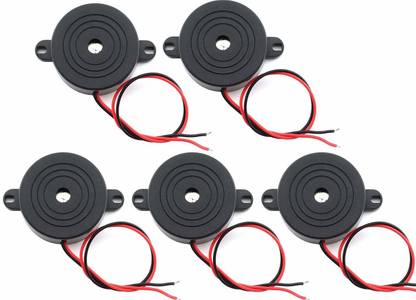 SYMFONIA 5PCS DC 95dB 3-24V Active Piezo Buzzer Electronic Buzzer phone Beep Tone Speaker Alarm Continues Sound Electronic Components Electronic Hobby Kit