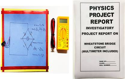ONTEX ELECTRONICS Wheatstone Bridge Physics Investigatory Project(1 Multimeter+Report Included) Educational Electronic Hobby Kit