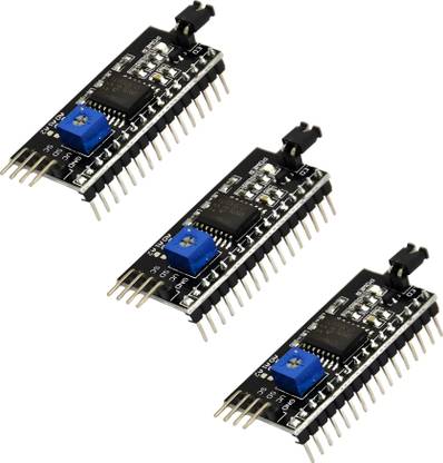 R&D IIC/I2C Serial Interface Adapter Module For 16x2 LCD Display pack of 3 Electronic Components Electronic Hobby Kit